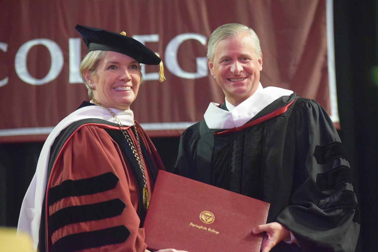 Springfield College hosted its 133rd undergraduate commencement ceremony on Sunday, May 19, at the MassMutual Center in Springfield. Pulitzer Prize-winning author and presidential historian Jon Meacham provided the keynote address.