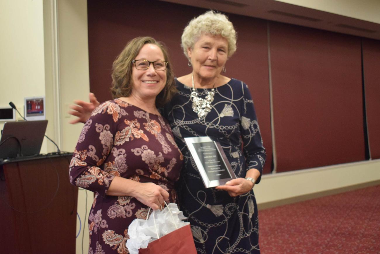 The Springfield College School of Physical Education, Performance and Sport Leadership presented the 2019 Peter V. Karpovich Lecture featuring physical education and health education expert Judy Rink, on Wednesday, Oct. 16, in the Cleveland E. and Phyllis B. Dodge Room.