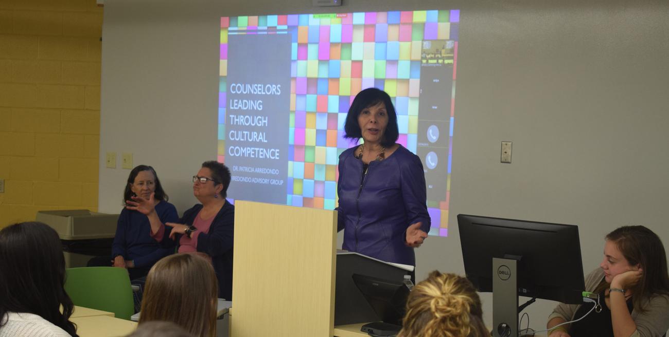 Springfield College welcomes Renowned Leader in Multicultural Counseling and Past President of the American Counseling Association Patricia Arredondo on Wednesday, Oct. 16, 2019, from 4-5:30 p.m., in the Harold C. Smith Presentation Room in the Stitzer Welcome Center at Judd Gymnasia.