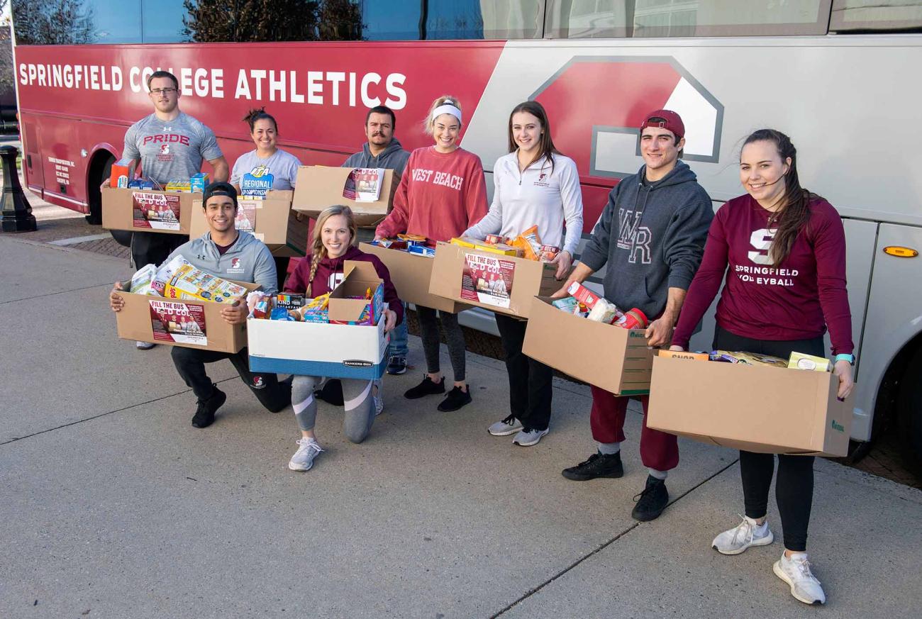 Springfield College Annual Fill The Bus Food Drive Springfield