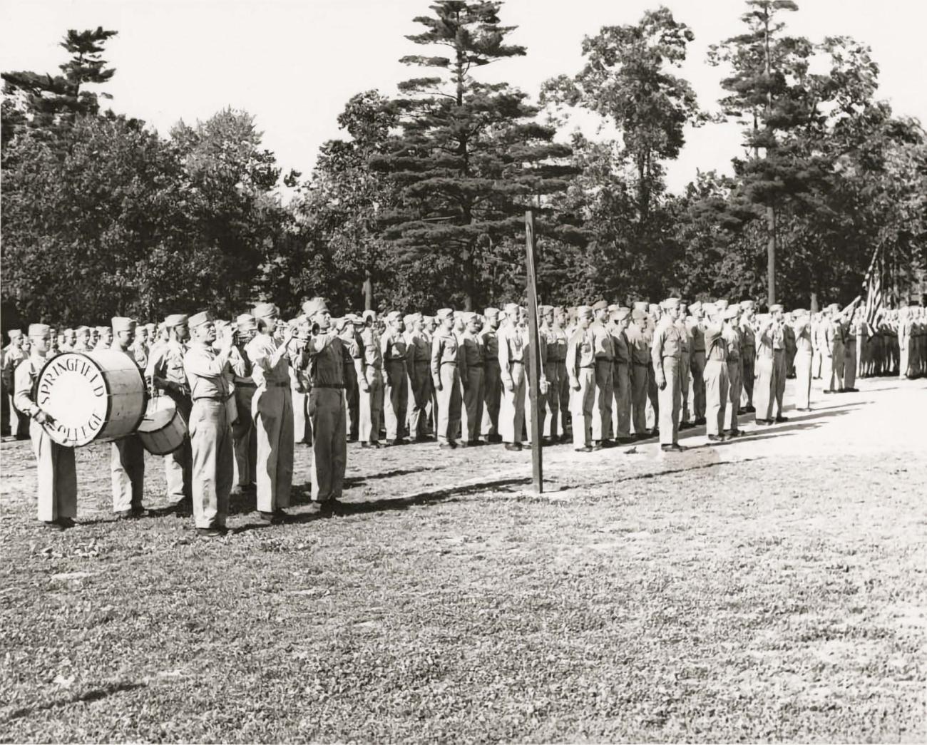 Marching Men in 1943, Springfield College