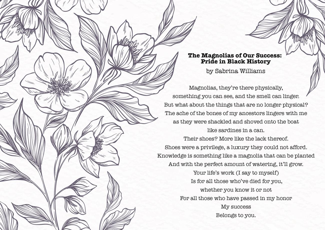 Magnolia poem by Sabrina Williams