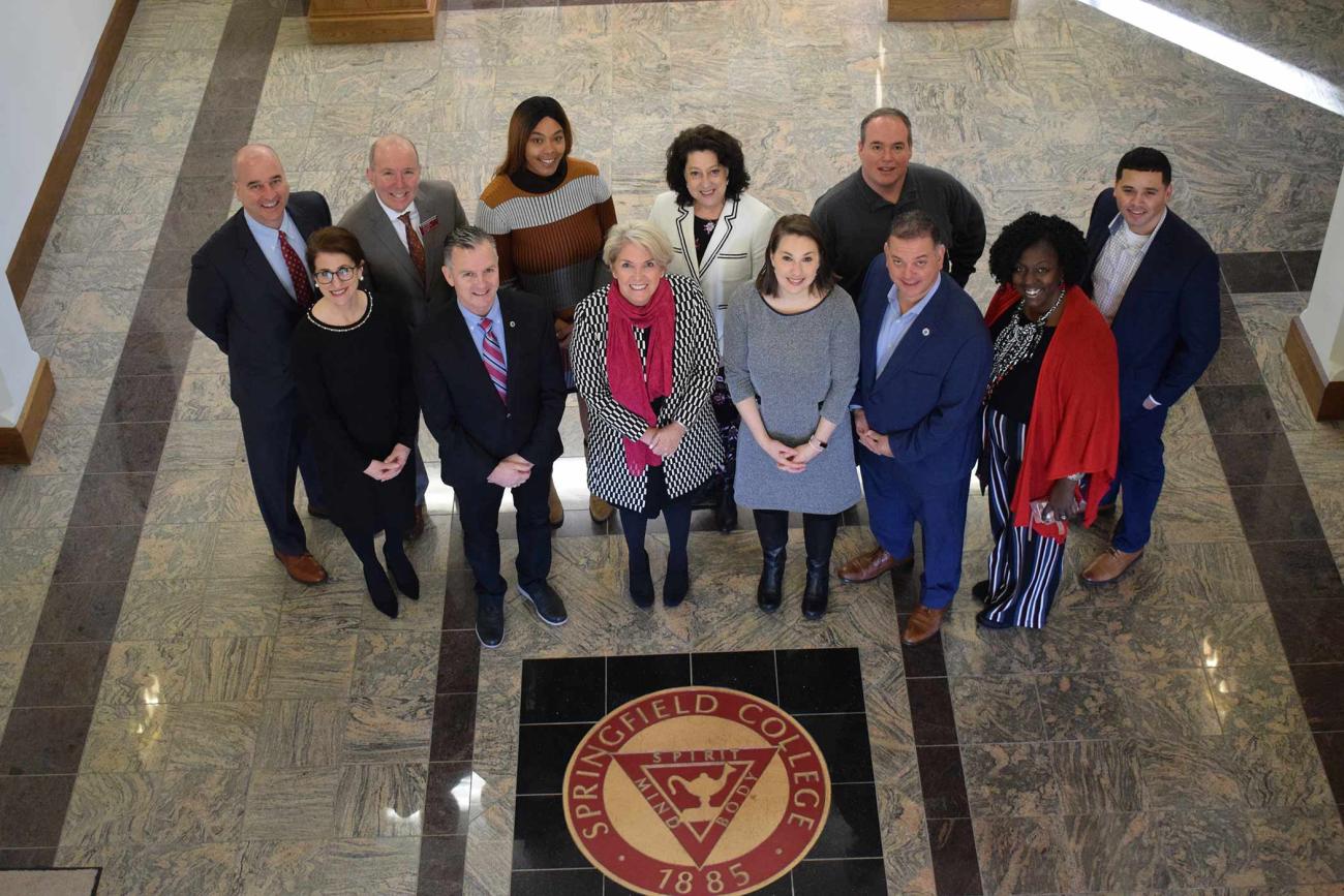 Local State Representatives and aides from state and federal legislative offices participated in the third annual Springfield College legislative breakfast Feb. 14. The breakfast was held on the College's main campus and hosted by Springfield College president Dr. Mary-Beth Cooper.