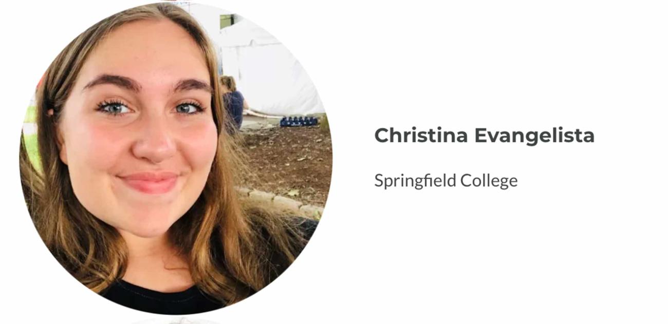 Springfield College Communication Sciences and Disorders major Christina Evangelista has been awarded a $500 scholarship from the National Student Speech Language Hearing Association (NSSLHA), the only national student organization for pre-professionals studying communication sciences and disorders (CSD) recognized by the American Speech-Language-Hearing Association (ASHA).