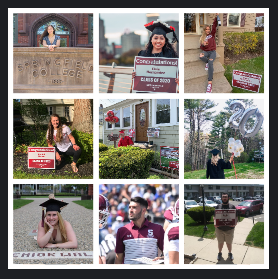 On Friday, May 15, the College celebrated senior week with the Social Media Challenge as the Class of 2020 was encouraged to submit their favorite Springfield College memory!