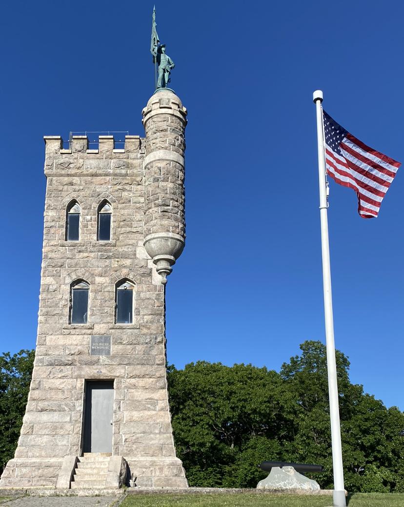 The Castle Tower Civil War Monument in Winsted, Conn. (photo by Martin Dobrow)