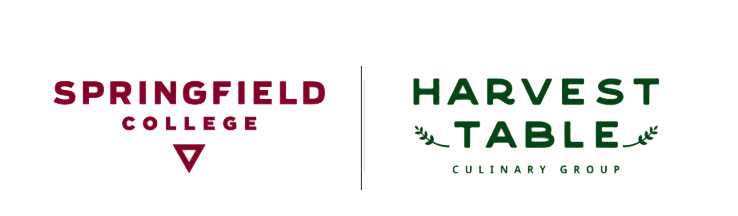 harvest table and springfield college logo