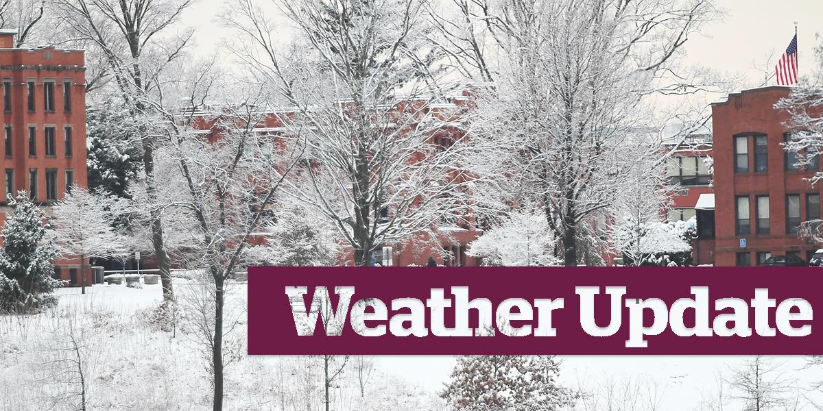 SC ALERT: As a major winter storm heads to New England for tonight and Thursday, all employees (who can) are to work remotely on Thursday, Dec. 17. On-campus capacity is restricted to essential personnel.
