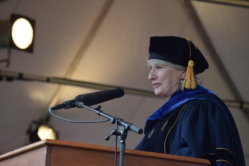 Delivering the Baccalaureate address was long-time Springfield College Occupational Therapy Professor Joan Simmons, who is retiring after more than 30 years as a faculty member at the College.