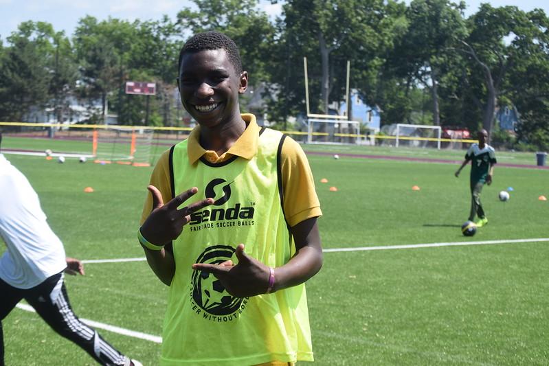 The soccer clinic provides a positive summer experience for refugee and immigrant students who attend Springfield Public Schools.