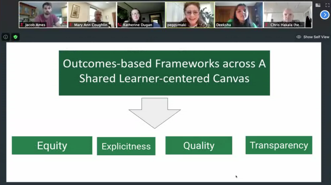 The Springfield College Center for Excellence in Teaching, Learning, and Scholarship hosted its Davis Grant Summer Institute on Monday, June 7, presented in a virtual format. The event featured keynote speaker, Dr. Peggy Maki, Education Consultant Specializing in Assessing Student Learning in Higher Education.