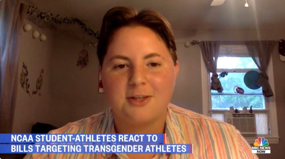 Springfield College student-athlete Lily Gould recently shared her perspective on the national stage in support of transgender student-athletes on NBC News.