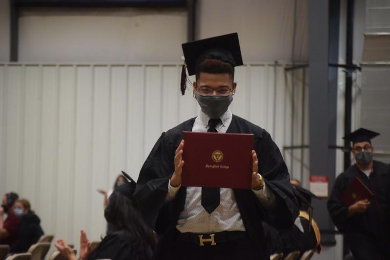 Springfield College hosted its 134th commencement ceremony on Saturday, Oct. 2, 2021, in the Field House, located inside the Physical Education Complex, celebrating the Class of 2020. 