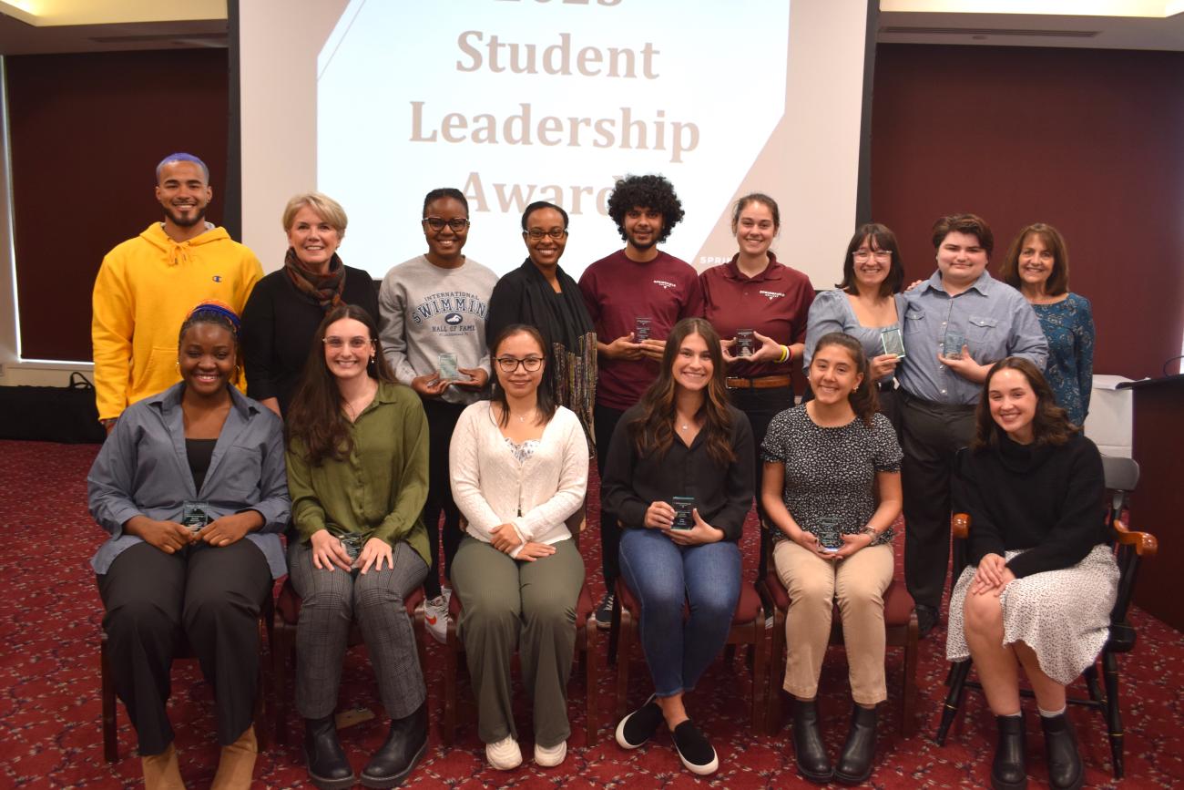 2023 Group photo of Student Leadership Award winners
