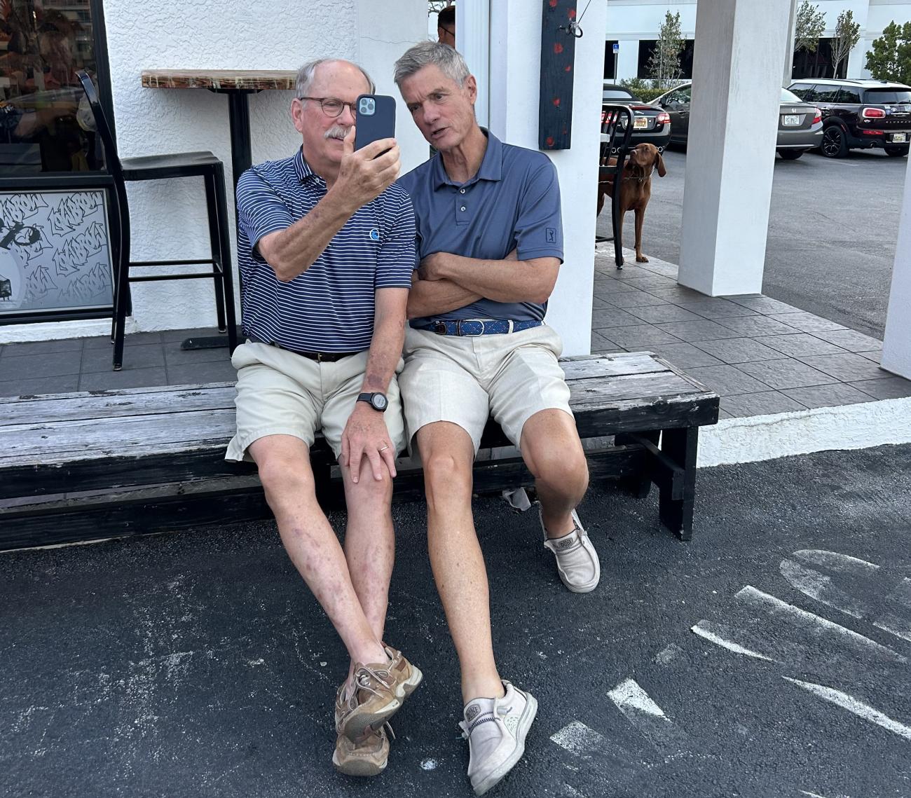 Dave Swords '78 and Mark Powers '76 recently learned that they both have homes in Naples, FL.