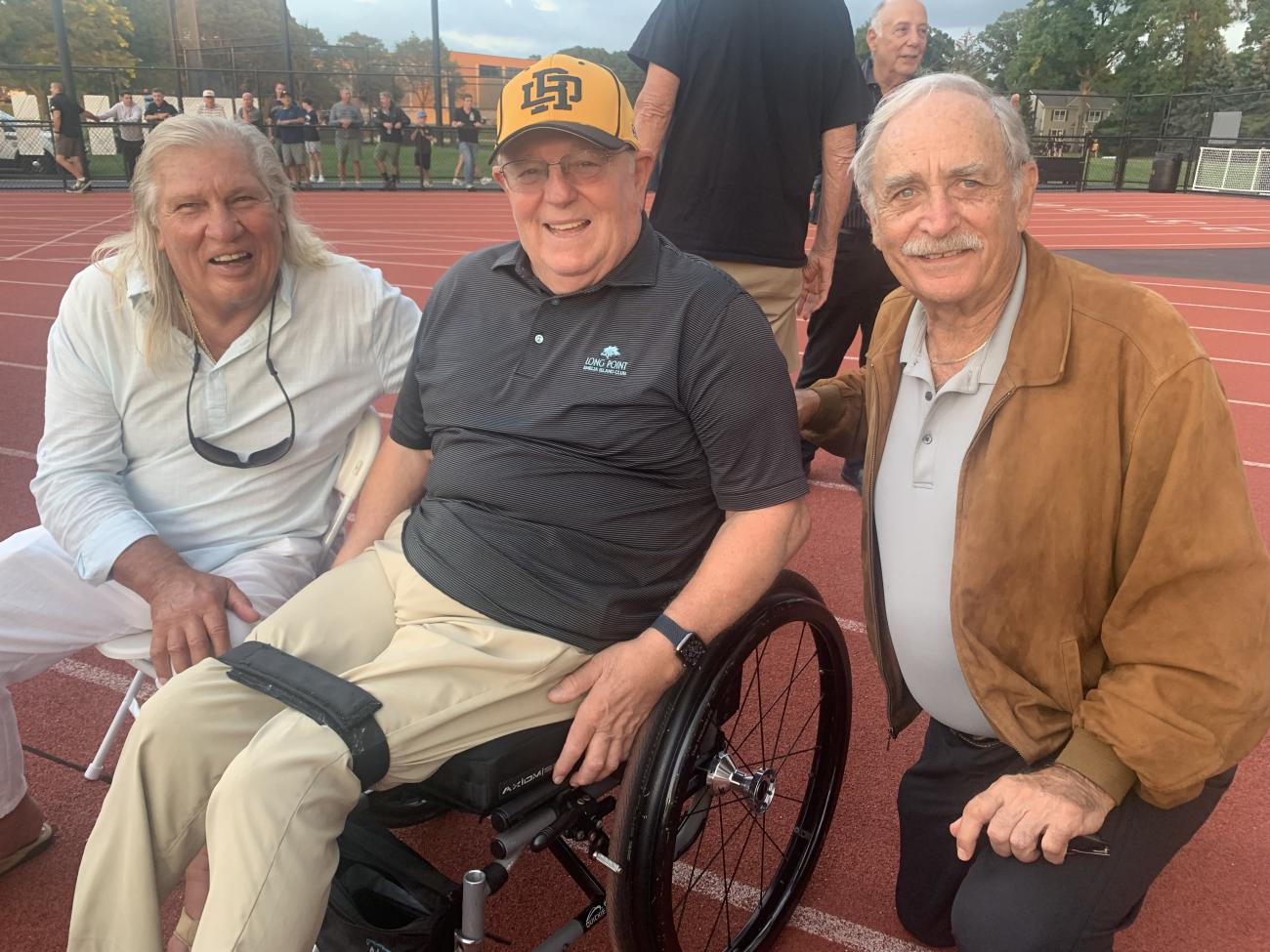 Bob Fox '69, Bob Schmonsees '69, and Art Markos '70 were recently at their Riverdell Regional High School together.