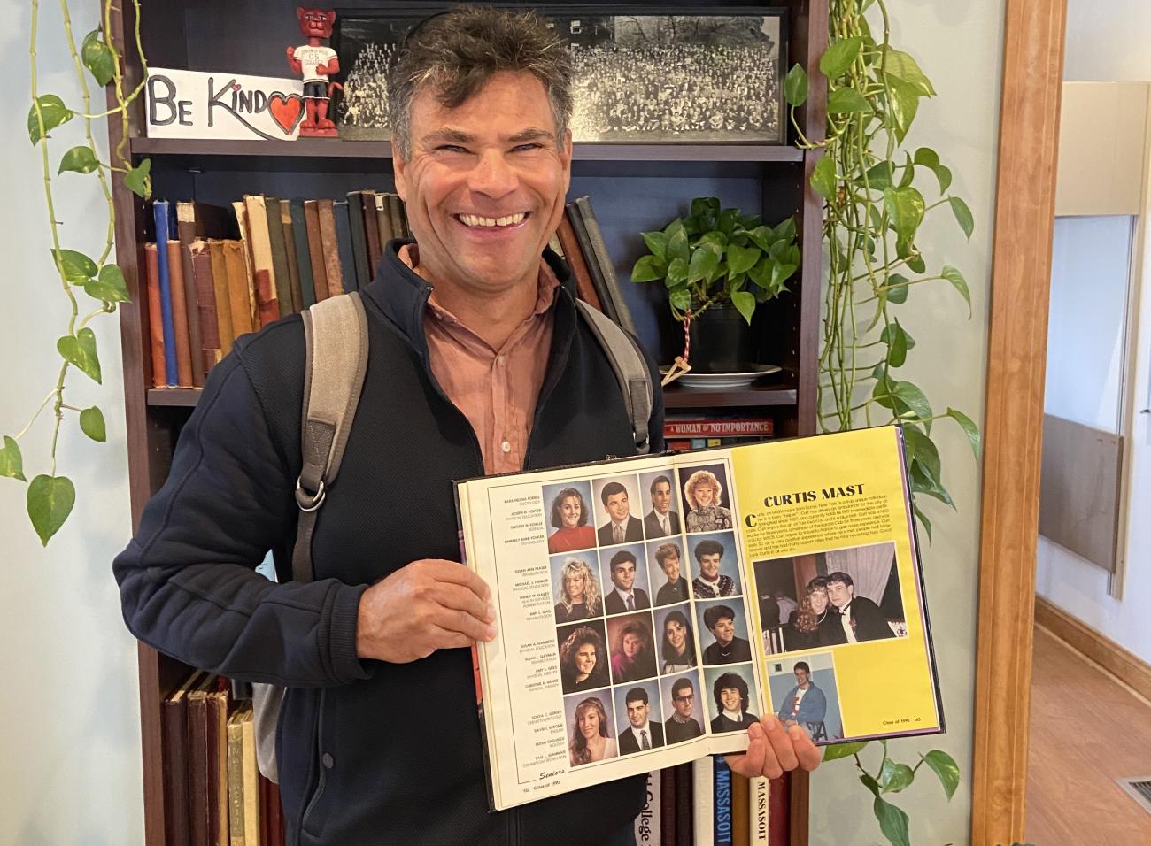 Michael Furblur '90, who lives in Switzerland, recently paid us a visit at Springfield College