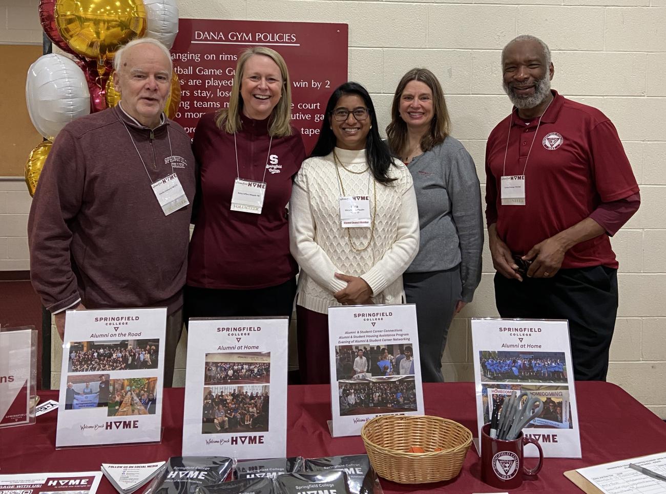 Alumni at Open House.