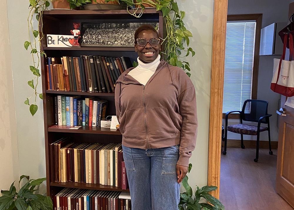 Sabrina Moore at Alumni House.