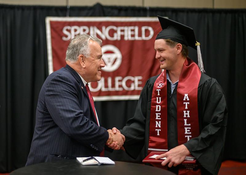 Dave Boyle '83 with student. 