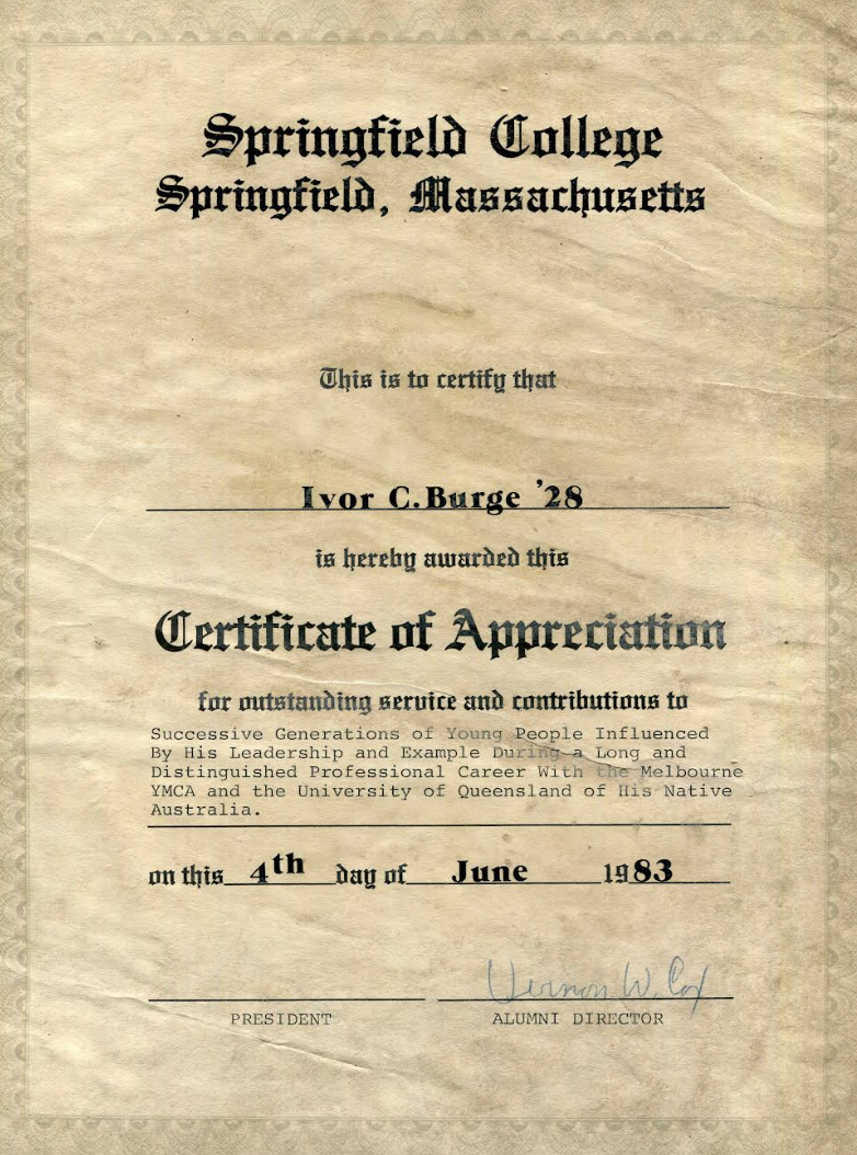 Ivor Charles Burge '28