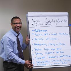 Springfield College Boston faculty Daryl Wright teaching human services