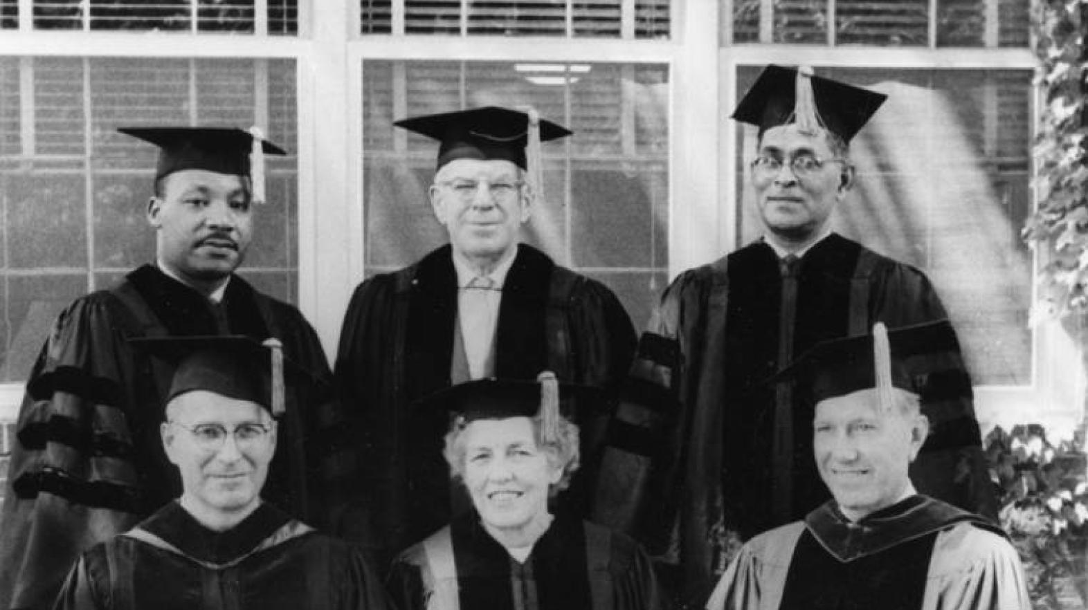 Rev. Martin Luther King Jr. gives the commencement address and receives an honorary Doctor of Humanics on June 14, despite outside attempts to persuade the College to rescind its invitation to King.