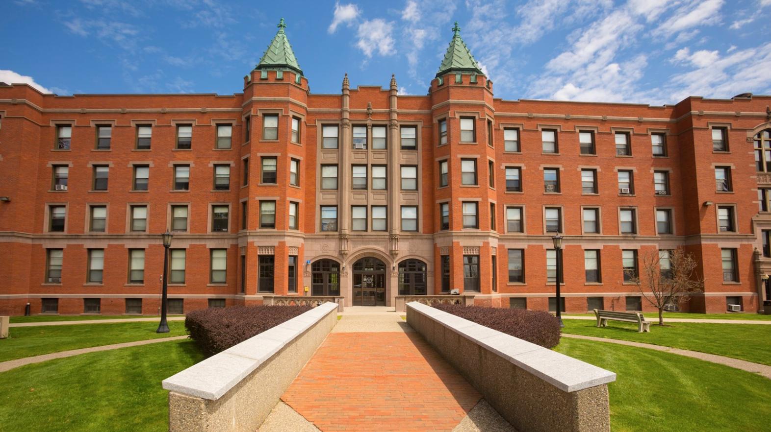 Alumni Hall, the College's oldest residence hall