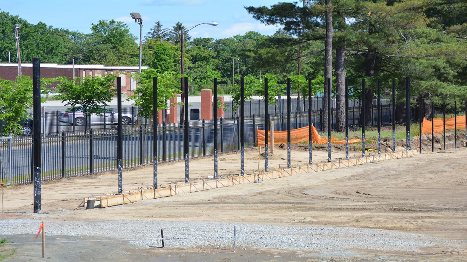 If you hit a ball out to left field at the old Berry-Allen, look at what you’ll have to hit over now. (May 2017)