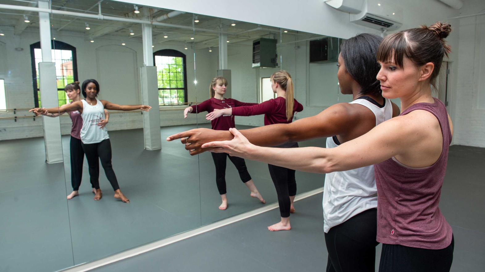 dancers in the dance studio