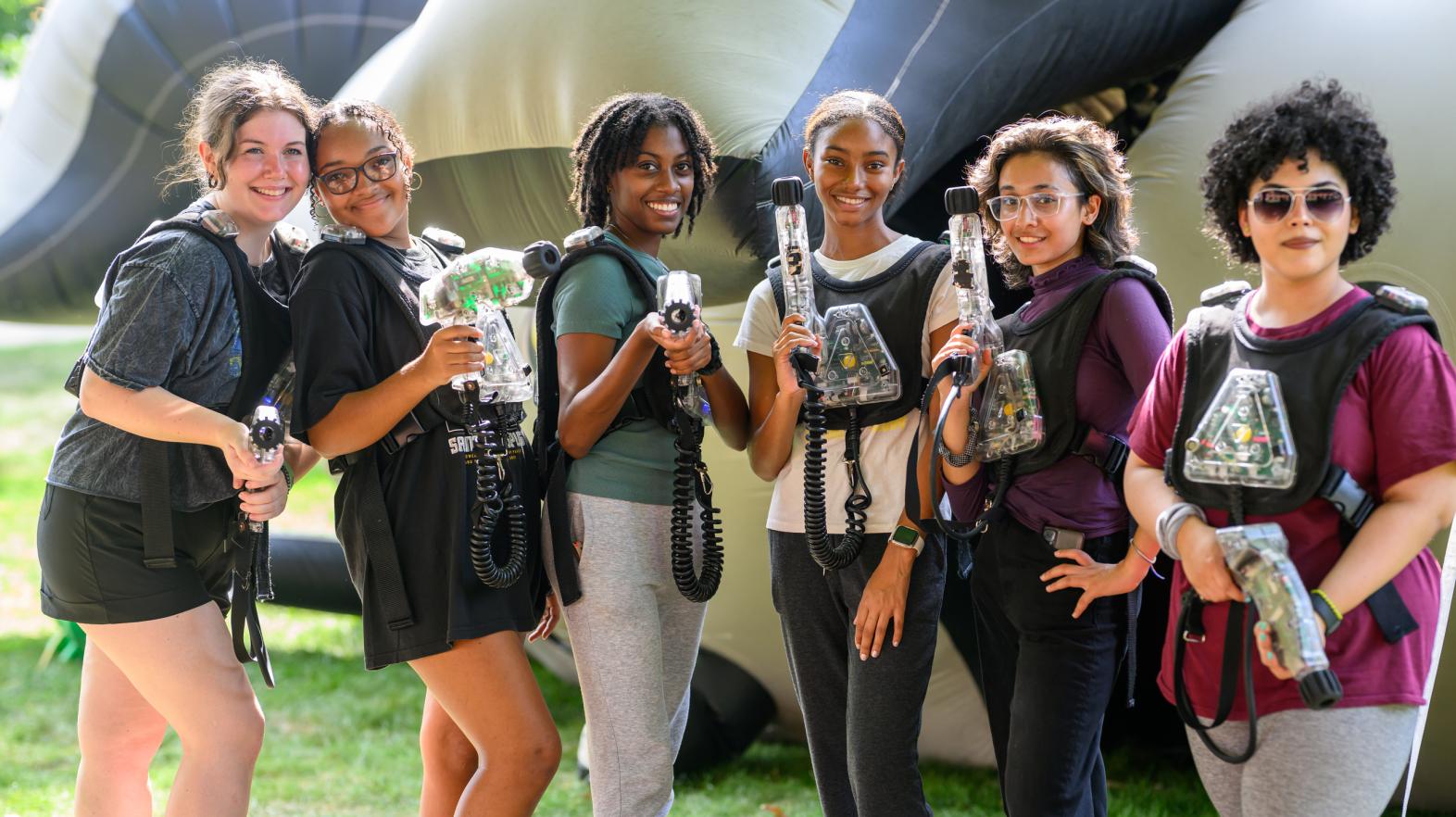 Springfield College Welcome Week festivities on the Naismith Green