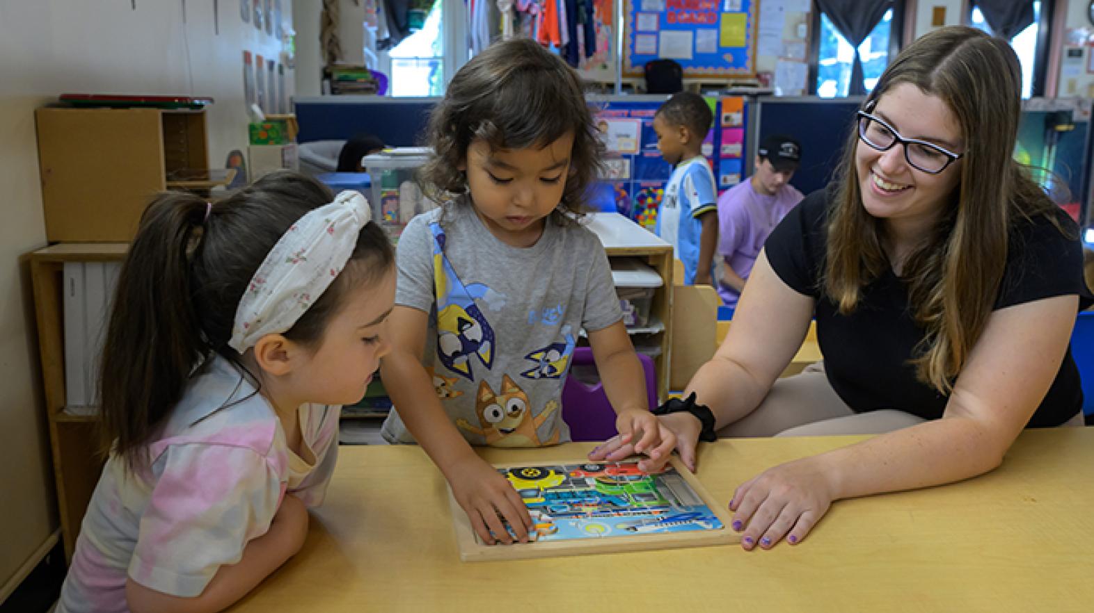 Students and teacher 