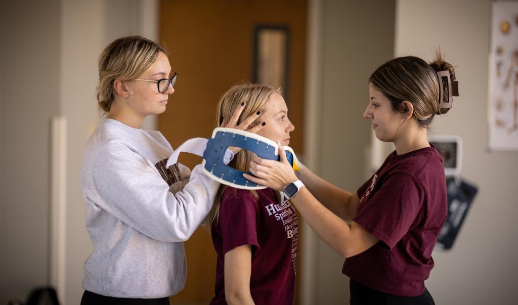 EMT Class in Blake Hall for Health Sciences.