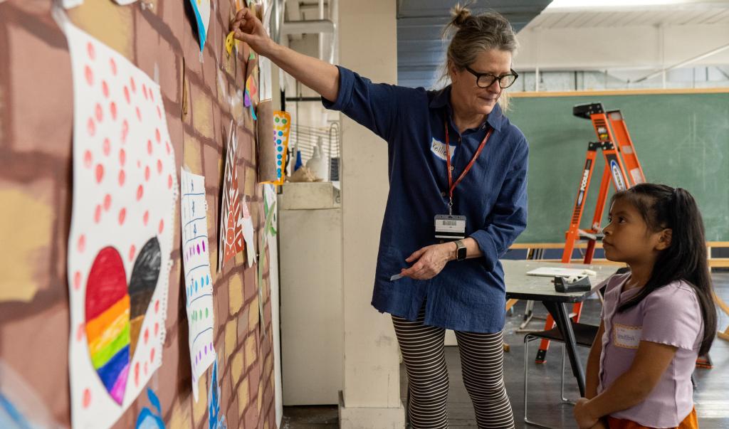 Springfield College students, staff, faculty, and administrators share stories and art projects with Springfield Public School 2nd Graders during National African American Read-In events at the Springfield College Campus