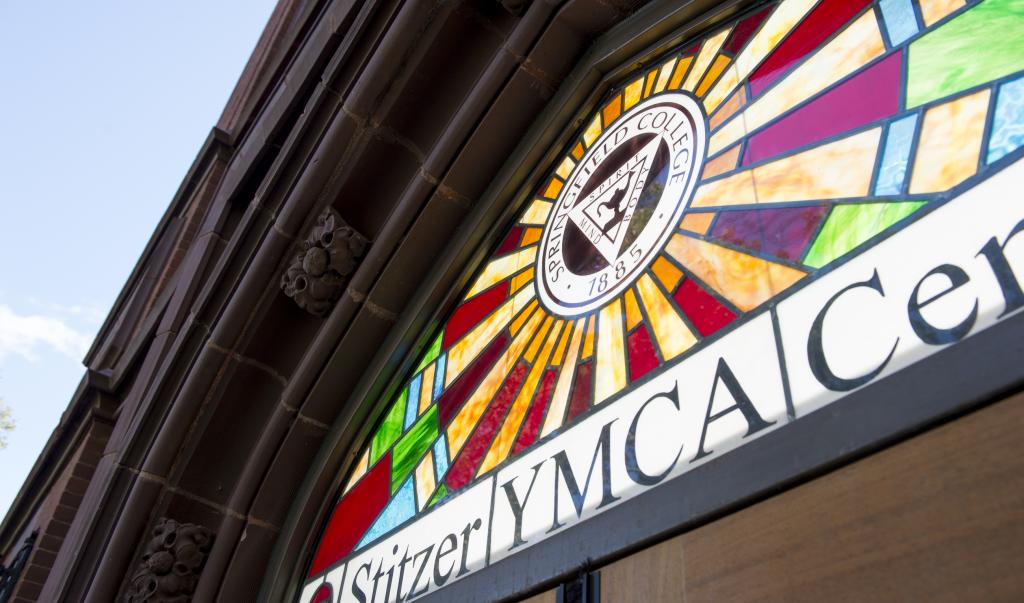 YMCA sign on campus