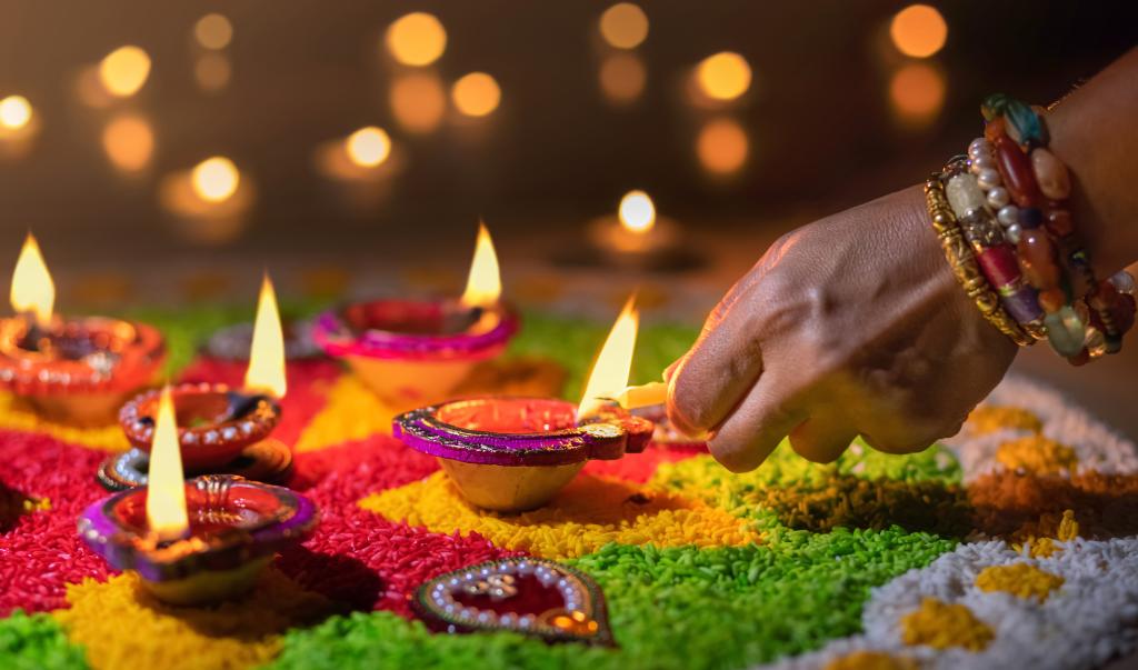 Diwali candles