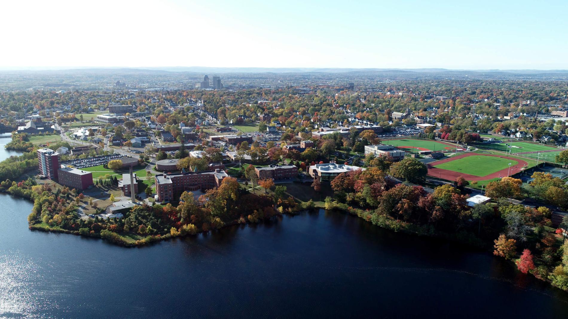 Aerial view of Springfield College
