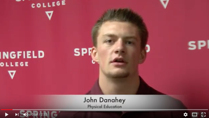Physical Education major John Danahey talks about Youth in Motion.