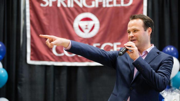 Senator Eric Lesser held the 3rd annual "Thrive After 55" Wellness Fair with 77 organizations attended to assist local seniors with educational seminars at the Field House at Springfield College on Friday, June 21.