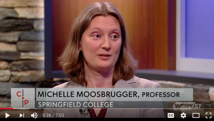 Springfield College Associate Professor of Physical Education and Co-Chair of the Department of Physical Education and Health Education Michelle Moosbrugger and student leader Marie Brady recently appeared on WGBY's Connecting Point