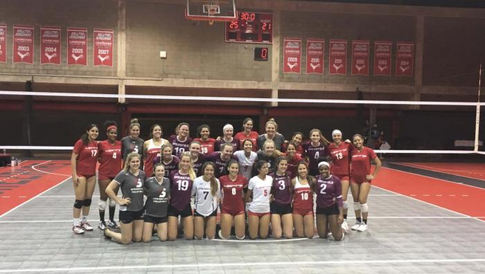 Women's volleyball in Spring 2019